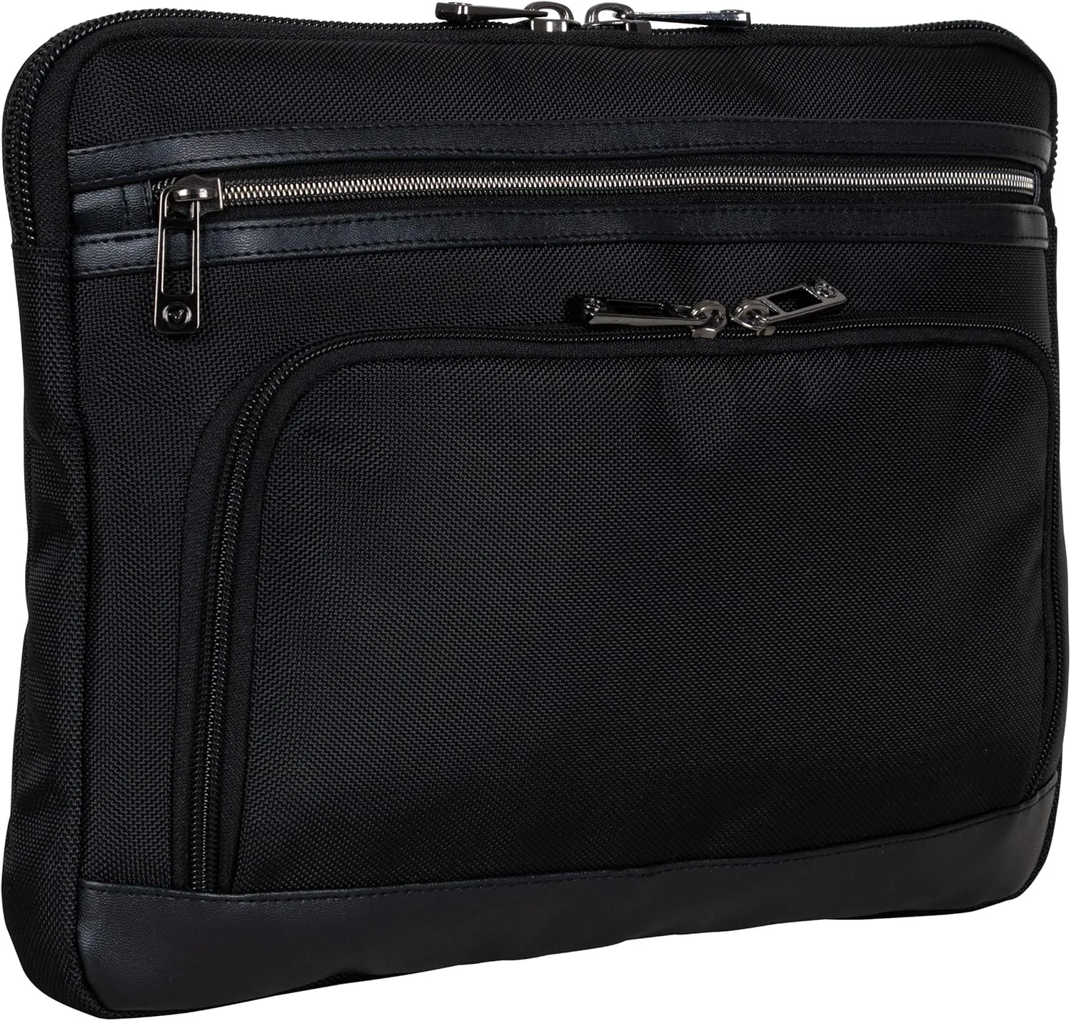 Streeterville 15.6” Laptop & Tablet Business Case Computer Sleeve Bag, Black