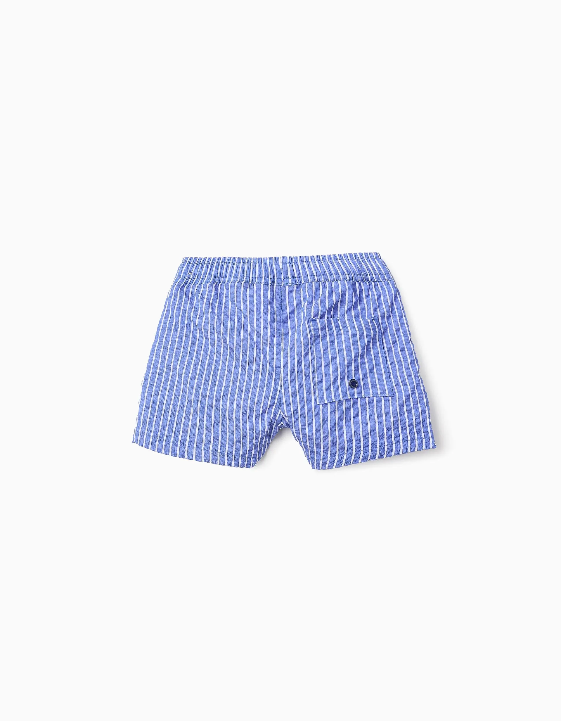 Striped Swim Shorts for Boys, Blue