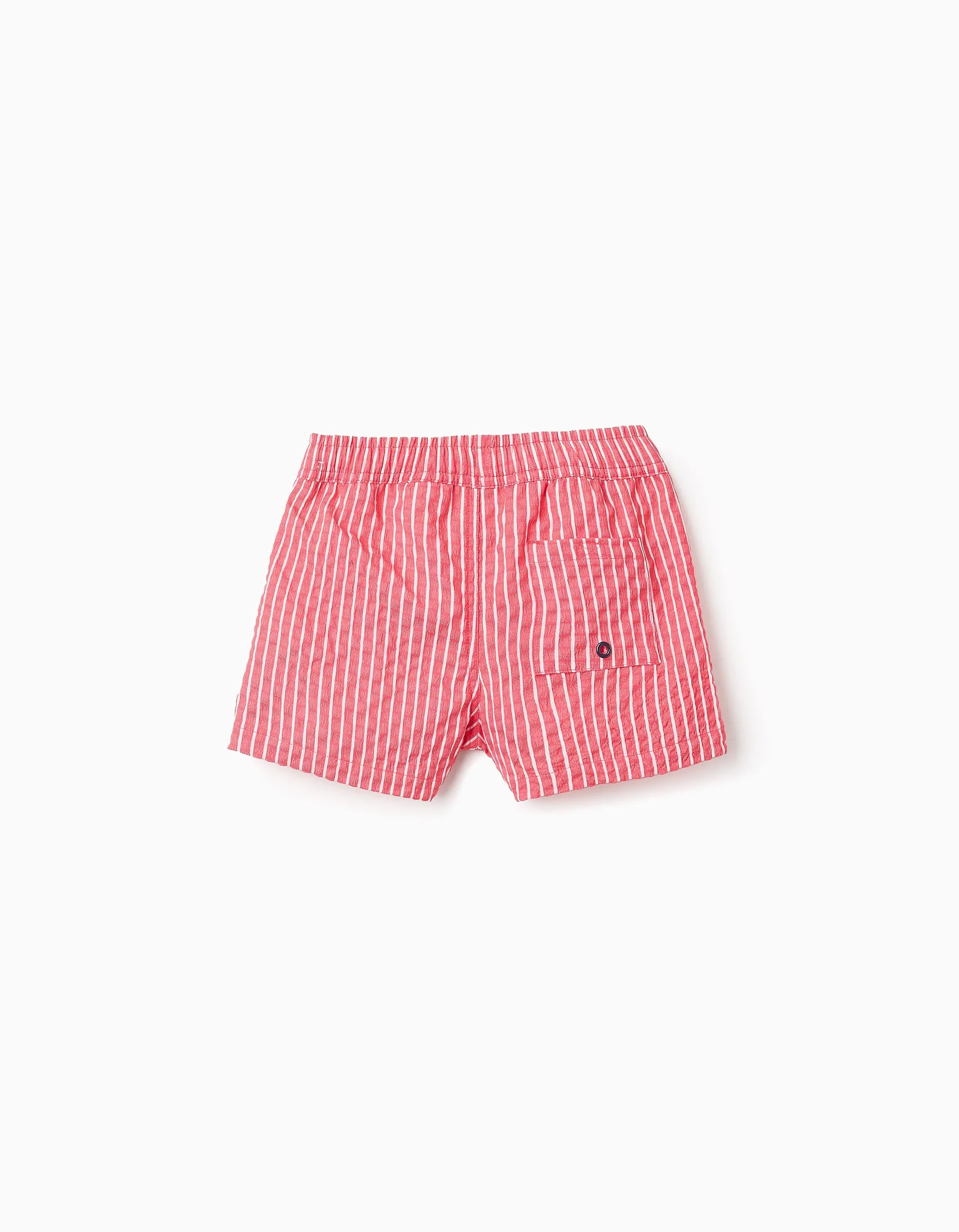 Striped Swim Shorts for Boys, Red