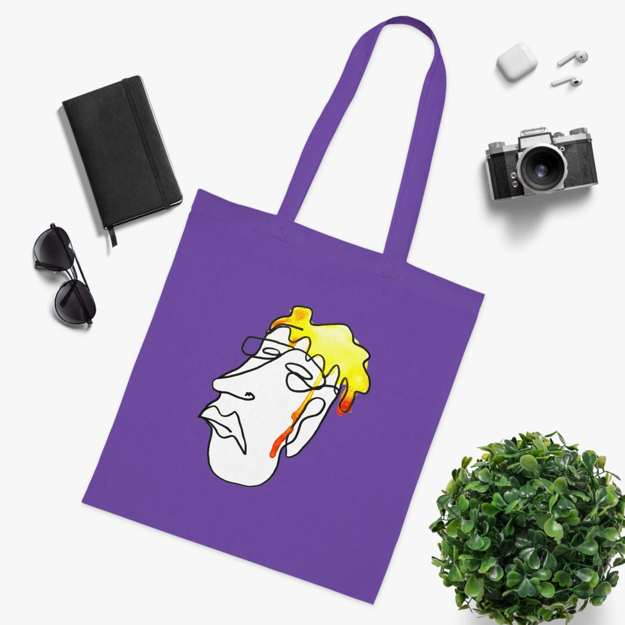 Studious - Versatile 100% Cotton Tote: Vibrant Colors, Light & Practical