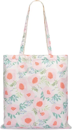 STUOYE Canvas Tote Bag for Women Cute Cotton Tote Bags Floral Travel Beach Bag Reusable Grocery Bags Cloth Shoulder Handbags