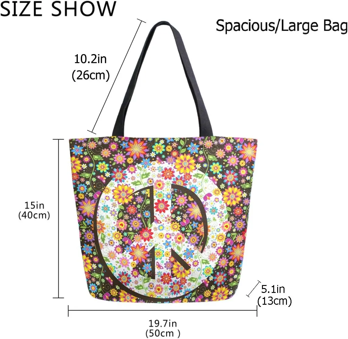 Stylish Print Extra Large Shoulder Tote Bag for Beach Travel Weekender Gym Grocery Shopping…