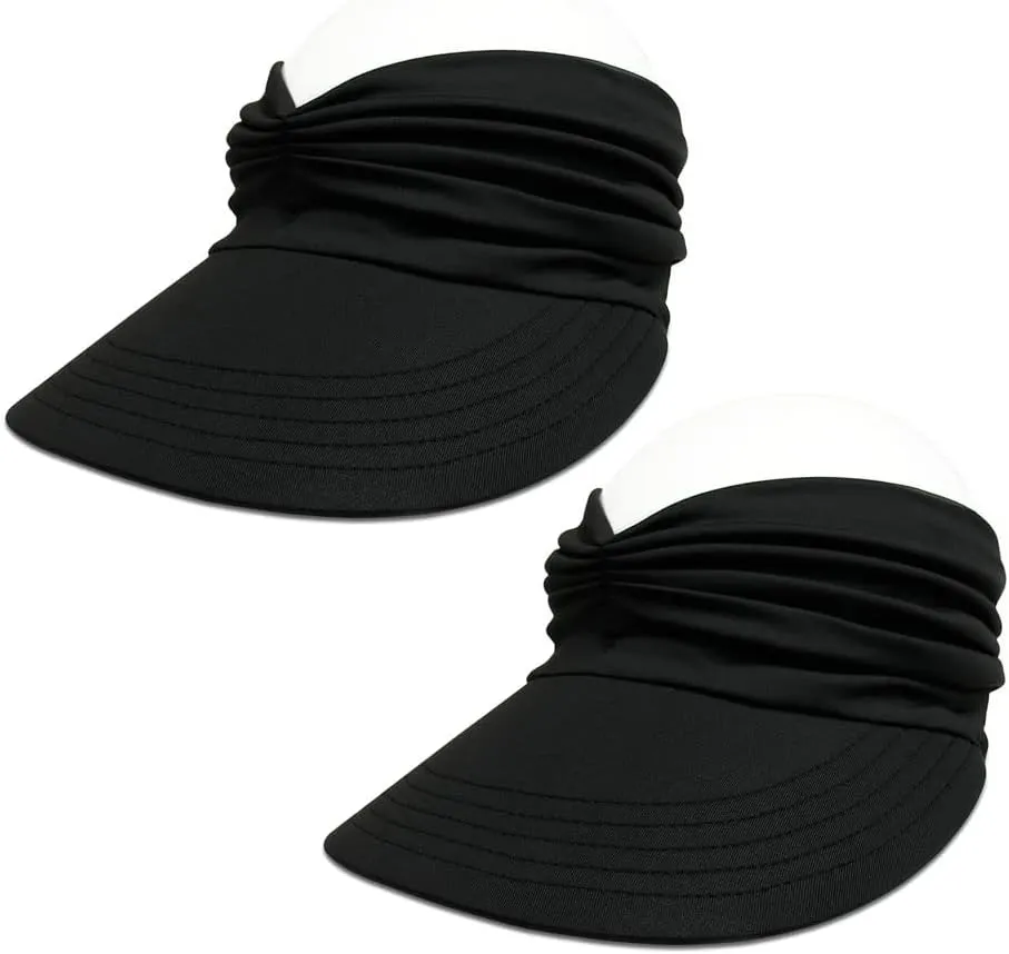 Sun Hat Women Sun Beach Visor Cap UV Protection with Wide Brim for Sports Beach Golf Hiking