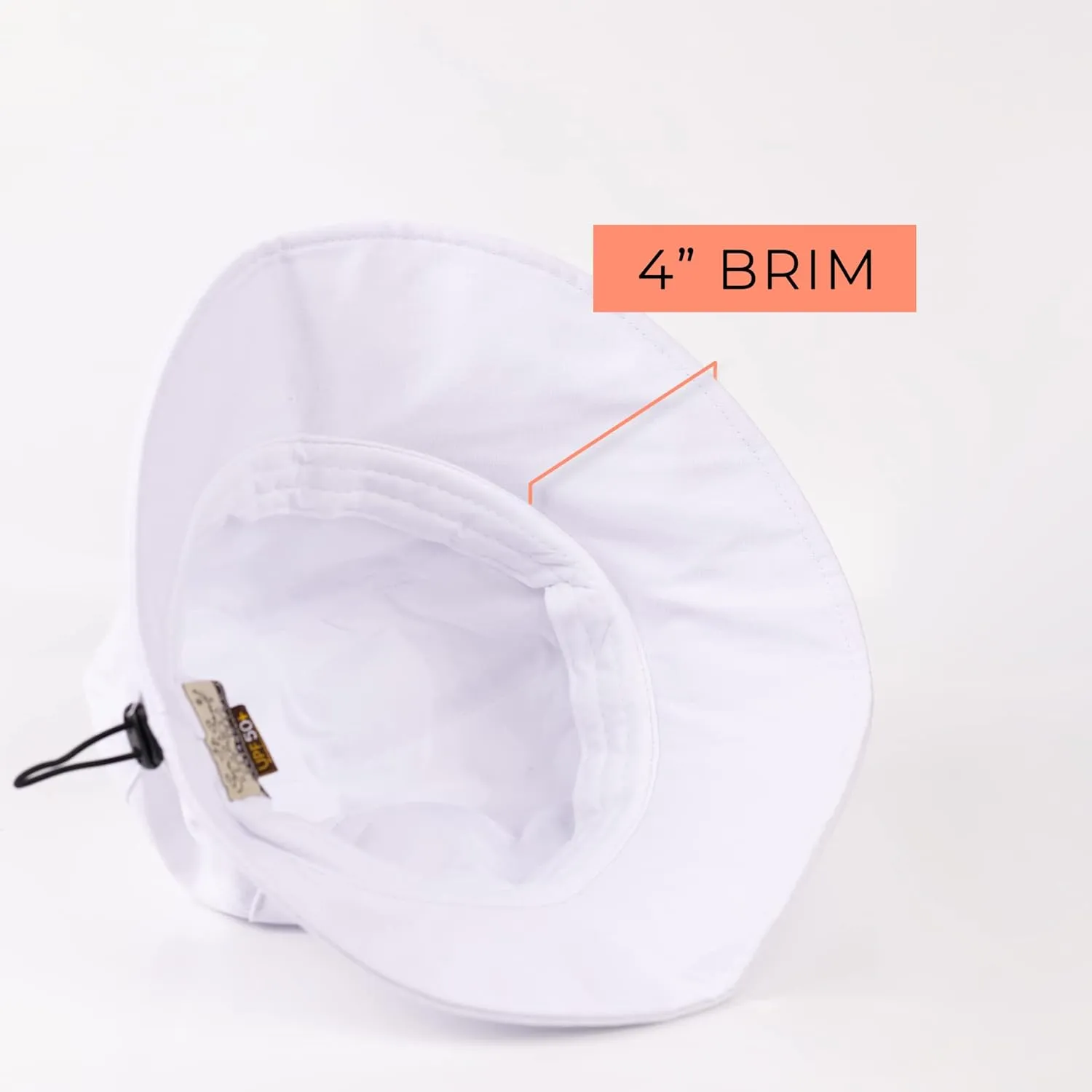 Sun 'N' Sand Packable Sun Hat Women - Cotton Summer Hat - Beach Hats for Women - Foldable Packable Hat with Drawstring - 3.5"
