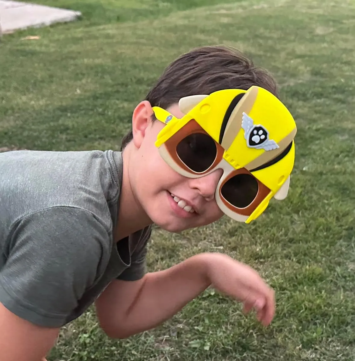 Sun-Staches Paw Patrol Child Sunglasses | Chase, Skye, Rubble, Zuma or Rocky Costume Accessory | One Size Fits Most Kids