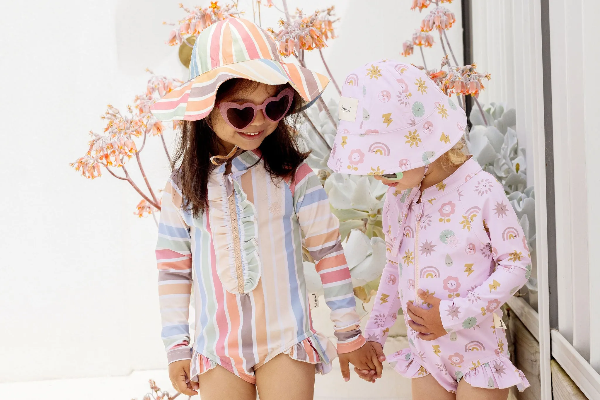 Sun Stripe Rashie Swimsuit UPF50 