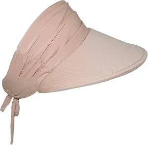 Sun Visors for Women - Visor Hats for Summer, Beach, Gardening - UV Protection, Adjustable, 4.5" Brim - Tie Adjuster