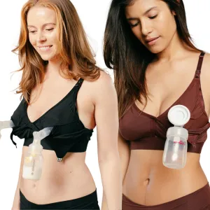 Supermom Pumping and Nursing Bra - Hands Free Nursing Bra for Pumping - Breastfeeding Bras Comfortable & Supportive