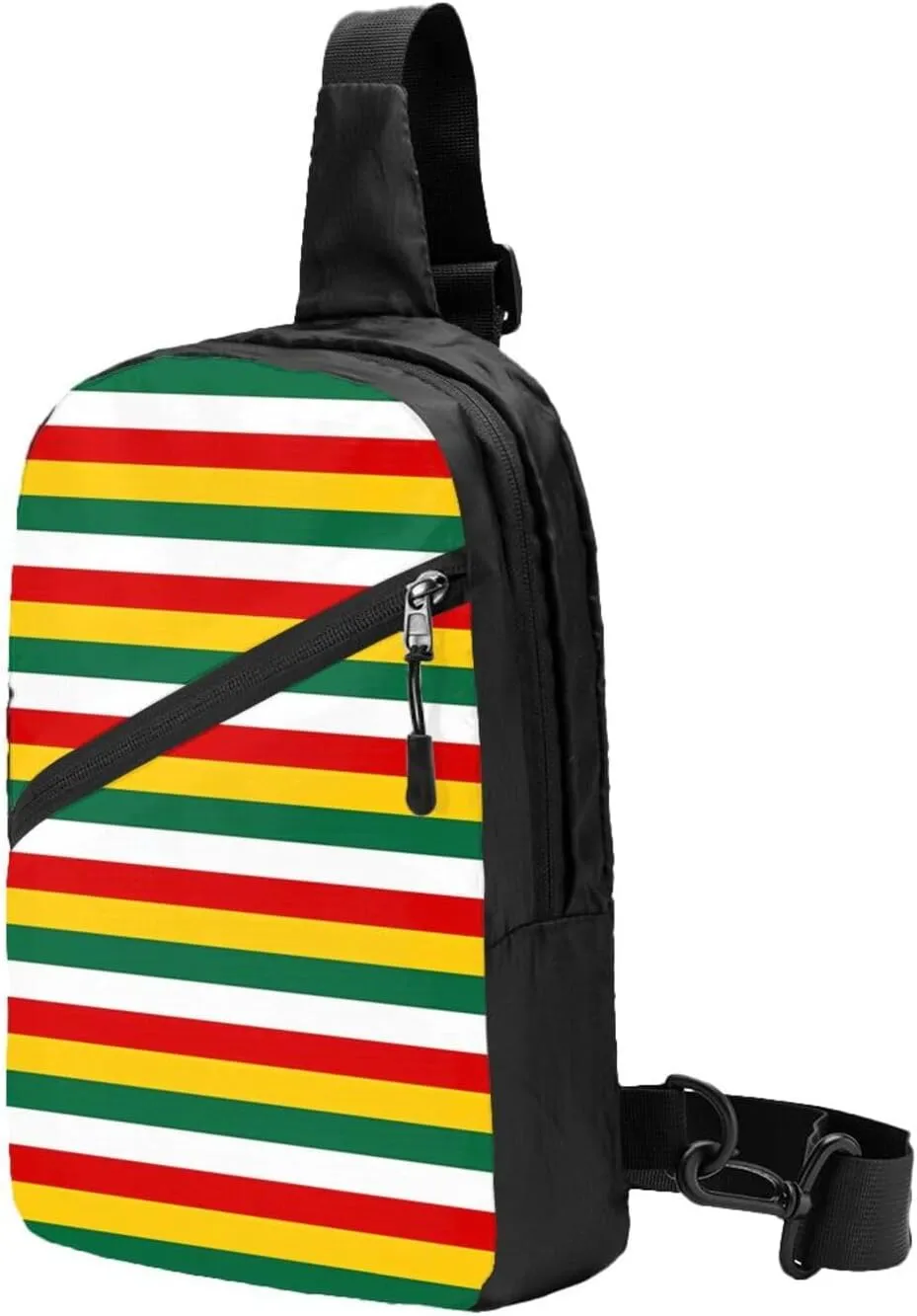 Suriname Surinamese Flag Stripes Crossbody Bag Portable Sling Bags Foldable Chest Daypack Reusable Sports Shoulder Backpack Diagonally Casual Rucksack Travel Bag