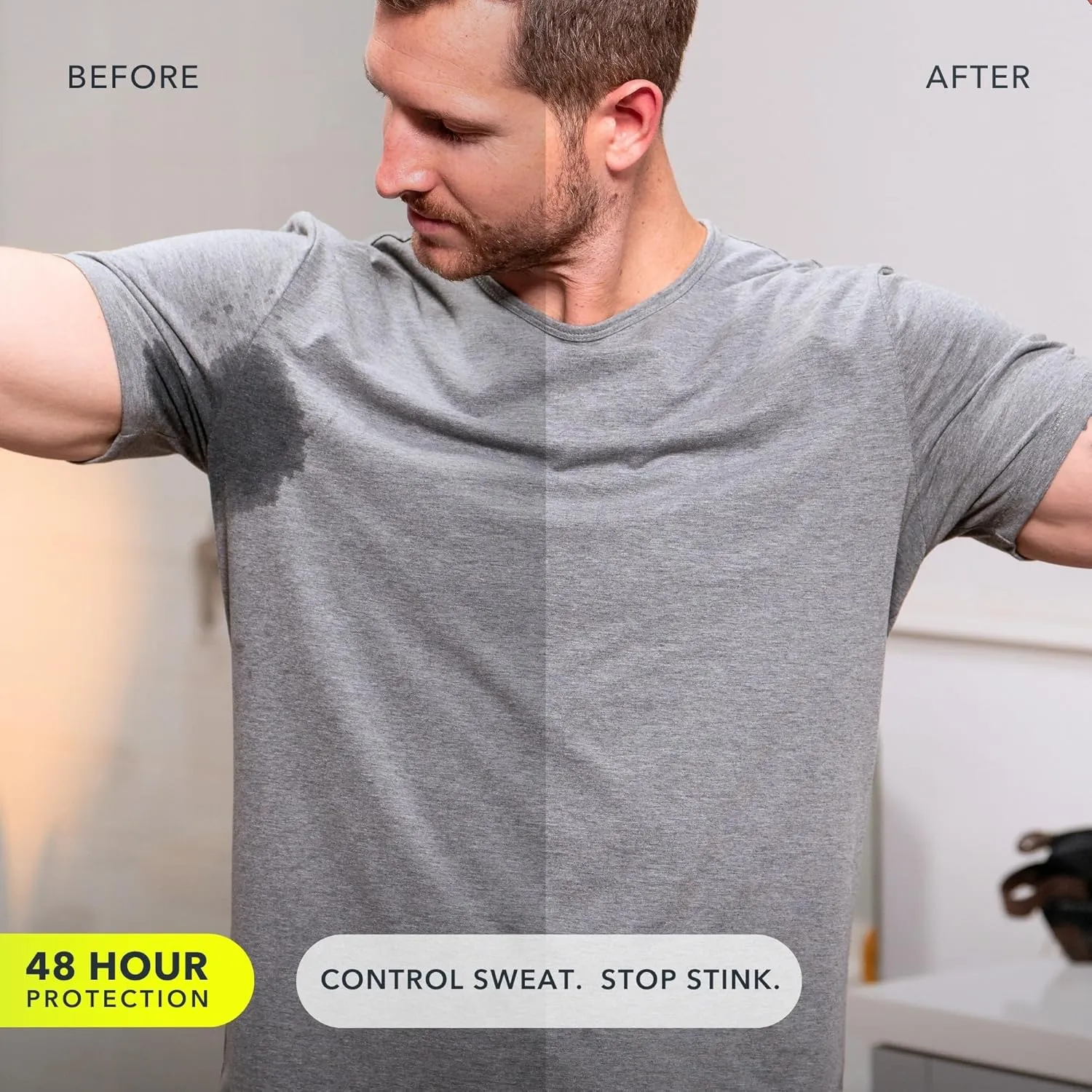 SweatBlock Clinical Strength Deodorant and Antiperspirant for Men and Women | 48 Hour Protection Against Odor and Excessive Sweat | Ideal for Active Lifestyles and Daily Use | Coastal Fresh Scent 2Pk