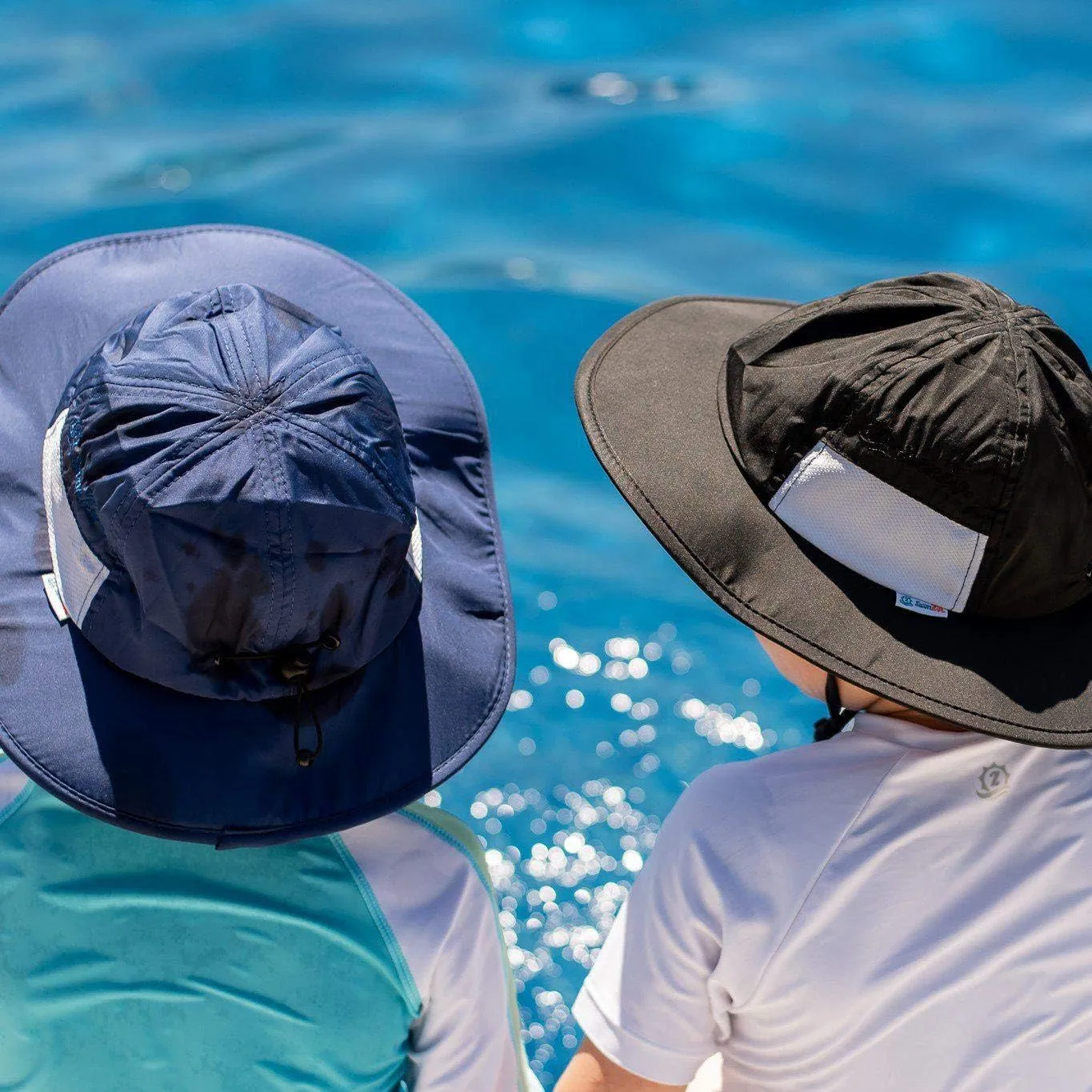 SwimZip Wide Brim Sun Hat | UPF 50  Protection for Baby, Toddler, and Kids