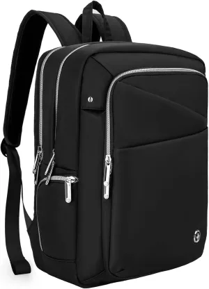 Swissdigital Design Business Laptop Backpack For Women,With USB Charging Port Computer Work Backpack,Fits 15.6 Inch Laptop Travel Casual Backpack,Black | KATY ROSE