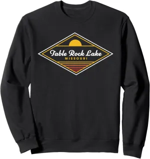 Table Rock Lake Missouri Retro Sunset Camping Sweatshirt