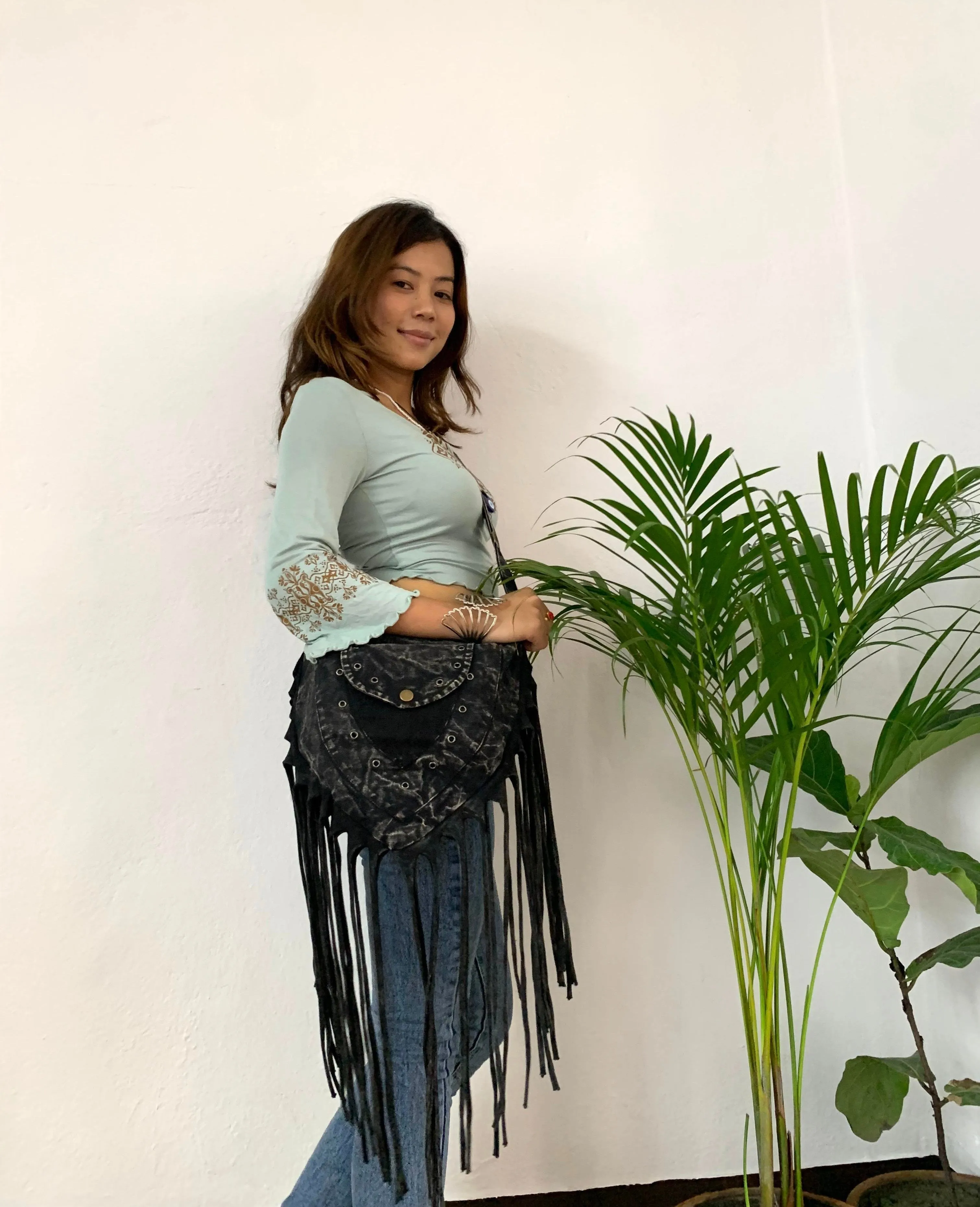 Tara Triangle Tassel Bag