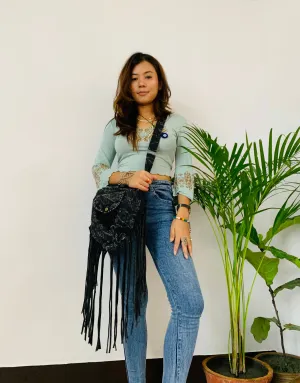 Tara Triangle Tassel Bag