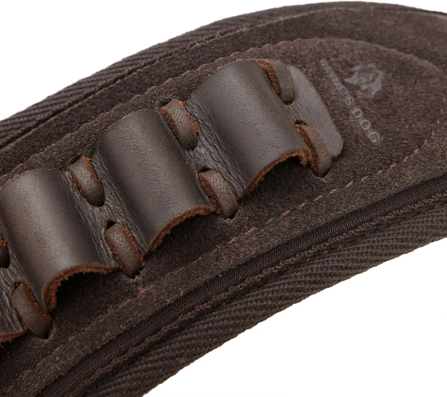 Tas Trost Leather Adjustable Cartridge Holder Sling, Hand Stitched Rifle Shoulder Sling for .30-30 .45-70 .22LR 12GA