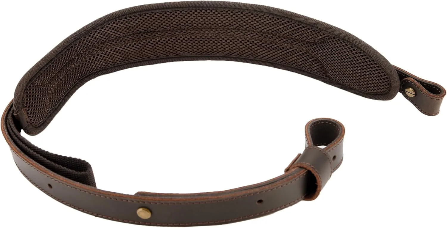 Tas Trost Leather Adjustable Cartridge Holder Sling, Hand Stitched Rifle Shoulder Sling for .30-30 .45-70 .22LR 12GA