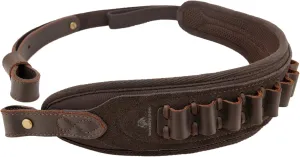 Tas Trost Leather Adjustable Cartridge Holder Sling, Hand Stitched Rifle Shoulder Sling for .30-30 .45-70 .22LR 12GA