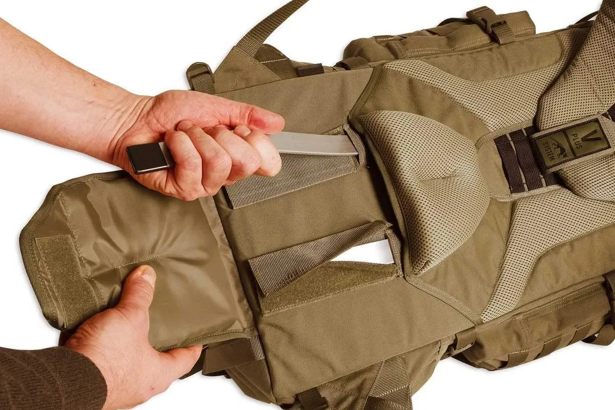 Tasmanian Tiger Raid Tactical Backpack MKIII - 52-Liter V2 Plus Carrying System with MOLLE System and Detachable Hip Strap, Coyote - 52 Liter