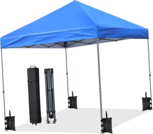 Tent Canopy Waterproof Windproof with Wheeled Carry Bag for Outdoor Activities Camping and Events Sun Protection Tent