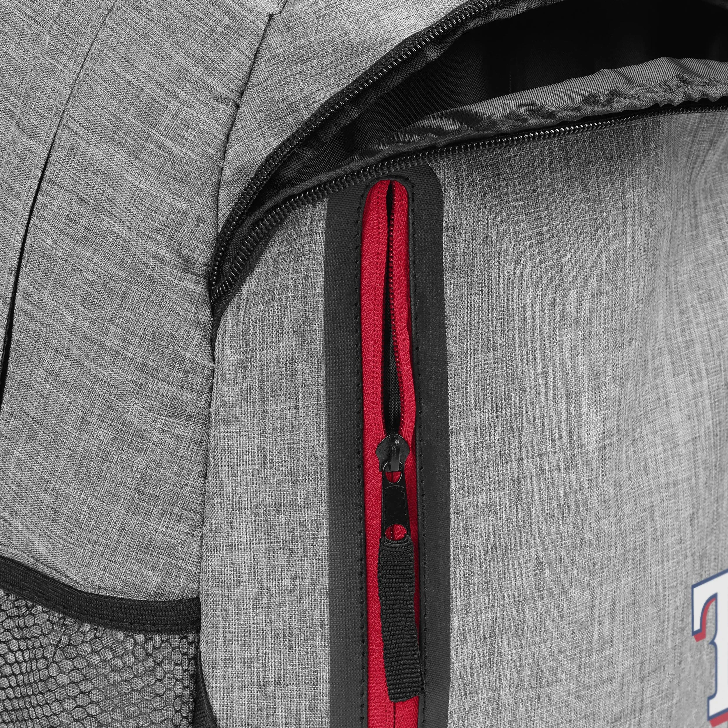 Texas Rangers Heather Grey Bold Color Backpack