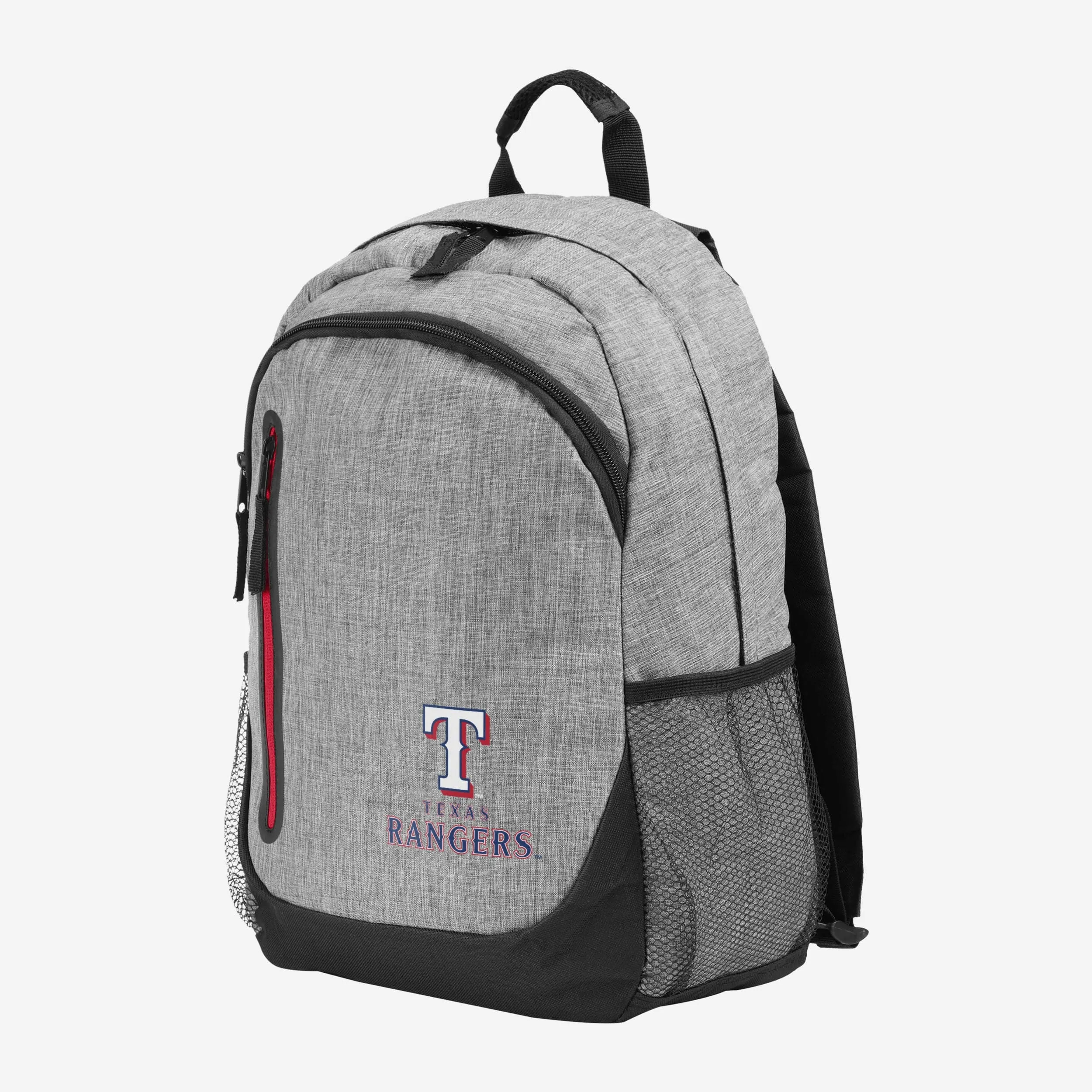 Texas Rangers Heather Grey Bold Color Backpack