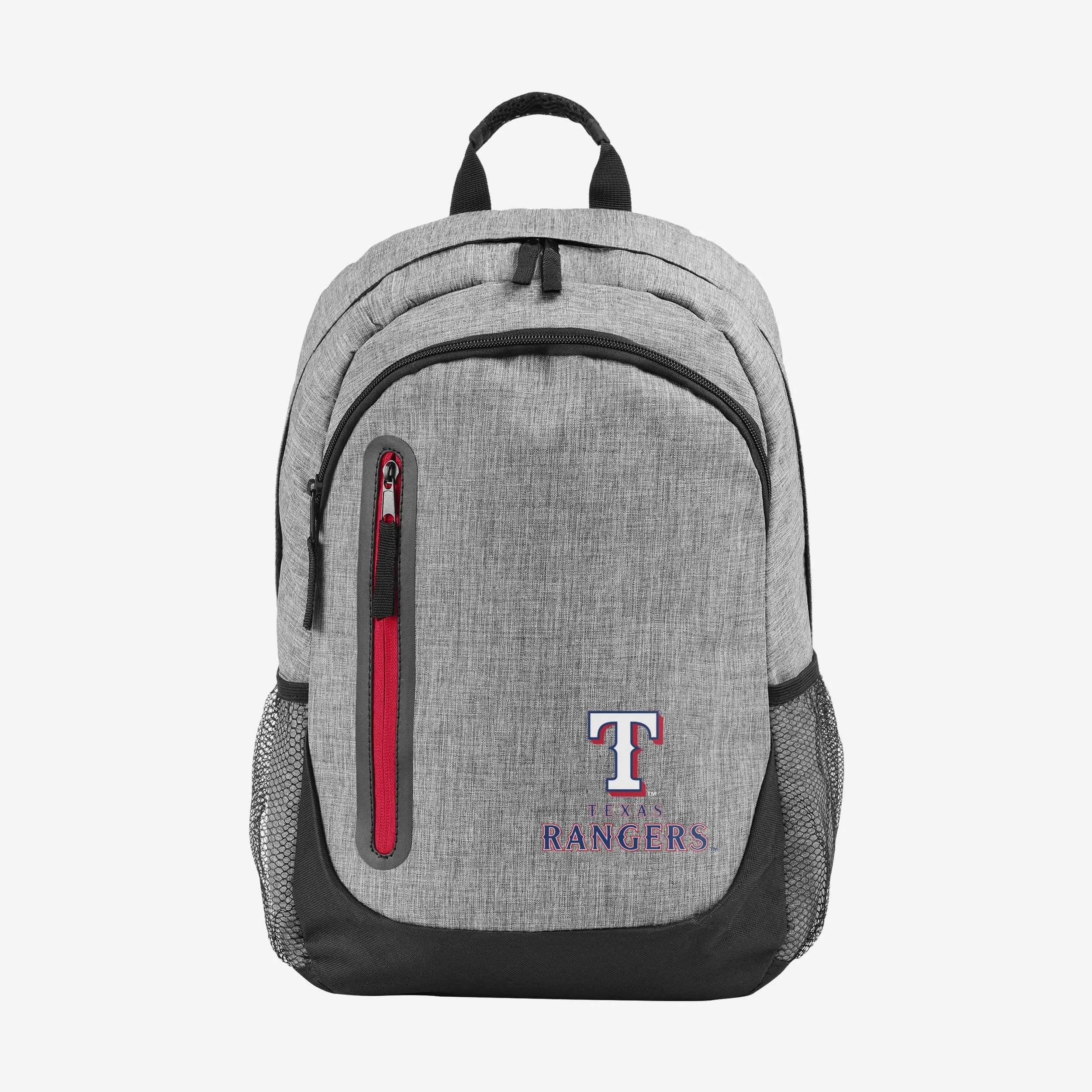 Texas Rangers Heather Grey Bold Color Backpack