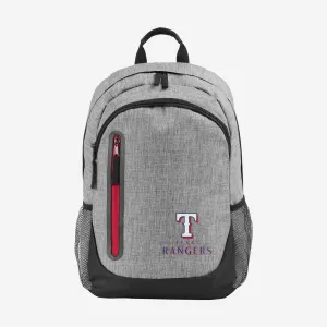 Texas Rangers Heather Grey Bold Color Backpack