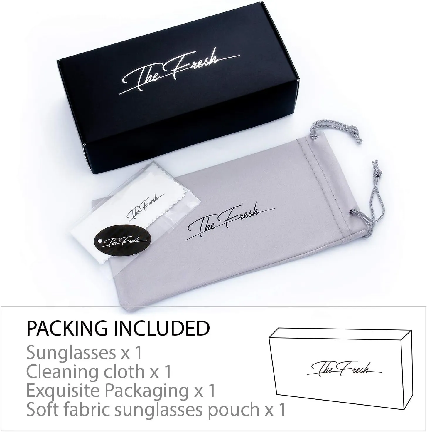 The Fresh Classic Crystal Elegant Women Beauty Design Sunglasses Gift Box
