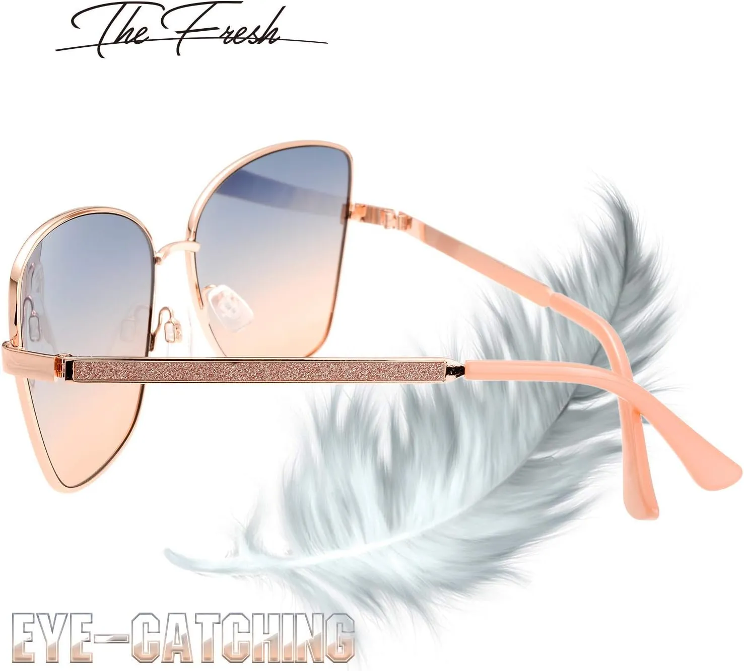 The Fresh Classic Crystal Elegant Women Beauty Design Sunglasses Gift Box
