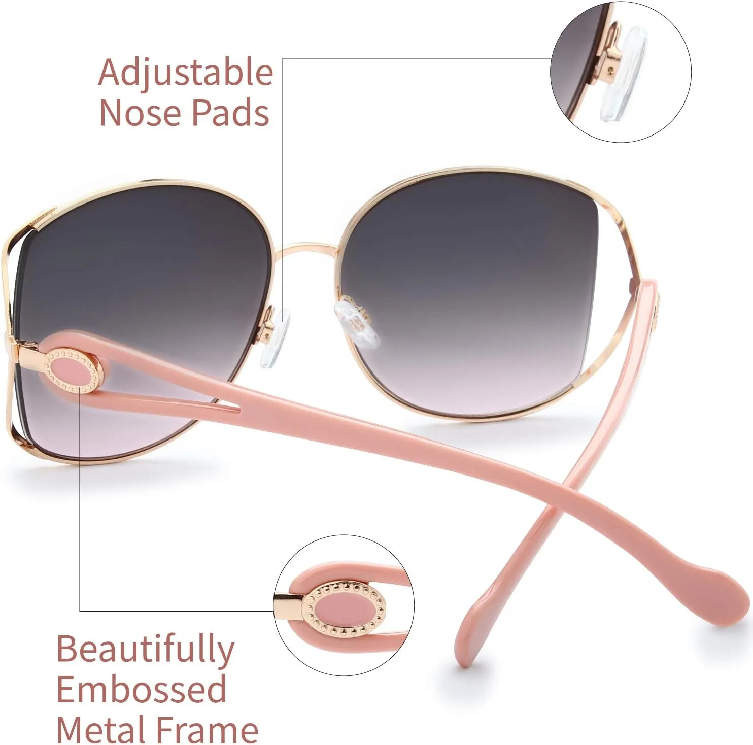The Fresh Classic Crystal Elegant Women Beauty Design Sunglasses Gift Box