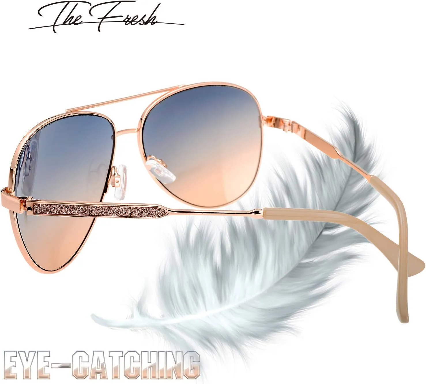 The Fresh Classic Crystal Elegant Women Beauty Design Sunglasses Gift Box