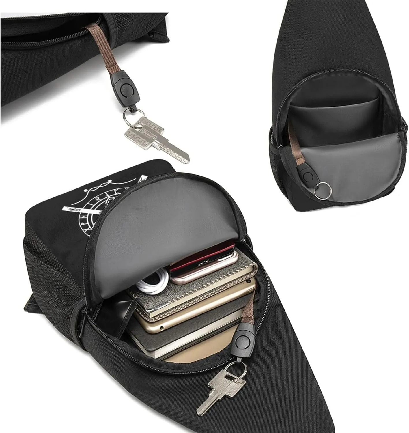 The Spear Norse Pagan Symbol Adjustable Fanny Pack Waist Bag For Travel Sports