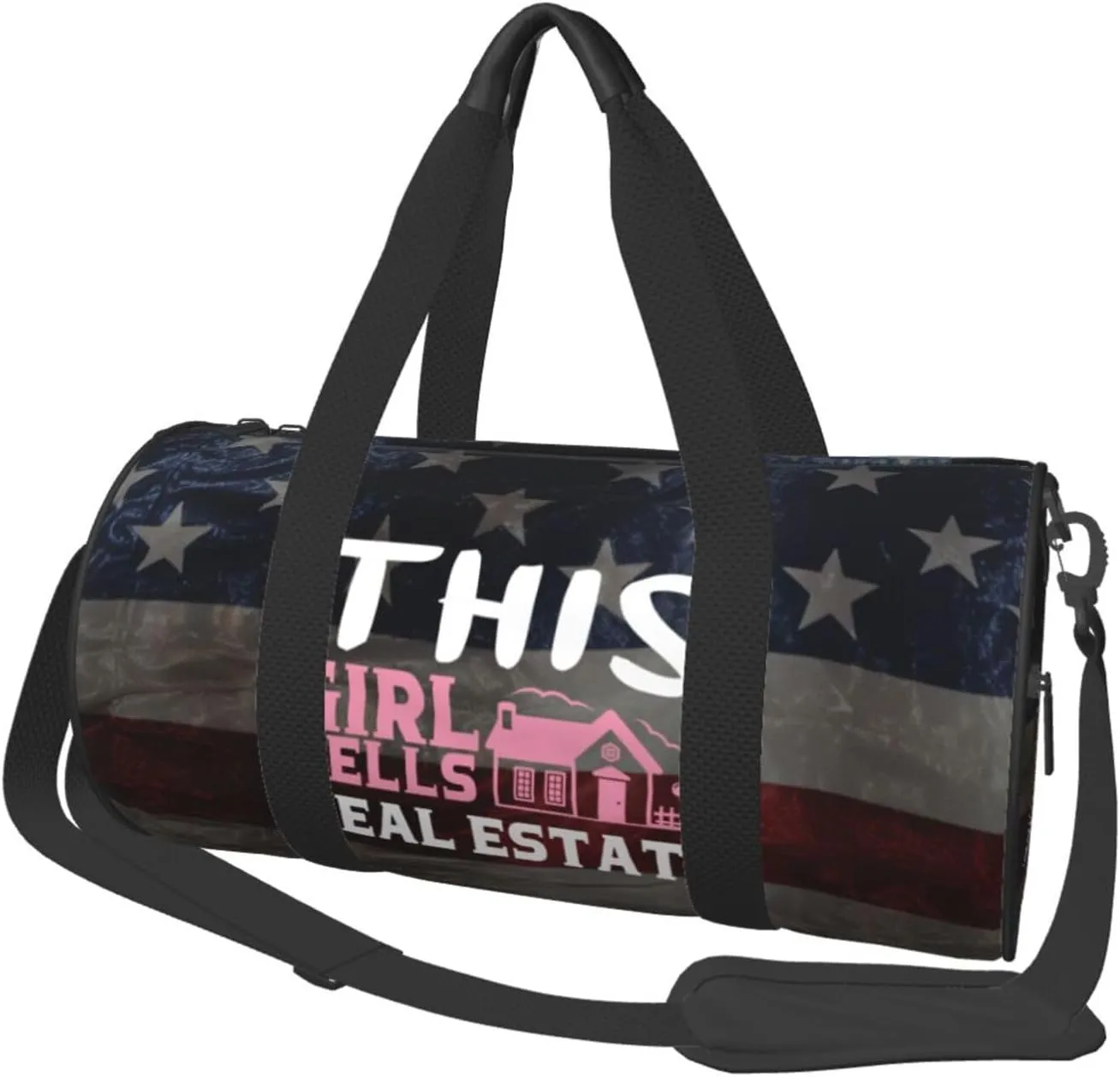 This Girl Sells Real Estate Duffel Bag Gym Bag Travel Sports Tote Large Foldable Beach Swim Yoga7