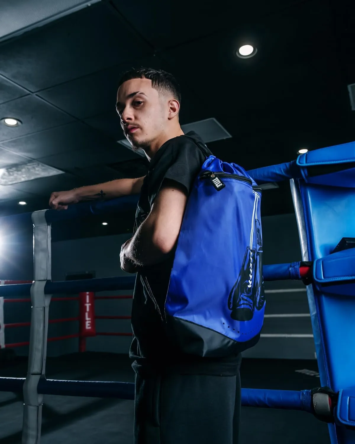 TITLE Boxing Bruiser Gym Sack (Blue)
