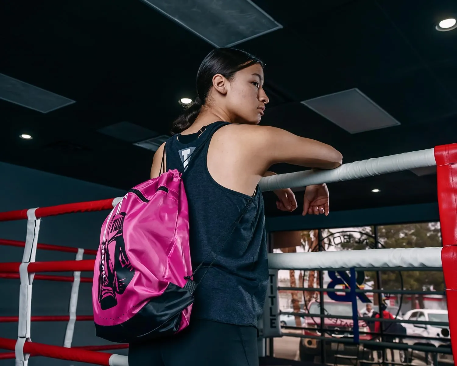 TITLE Boxing Bruiser Gym Sack (Pink)