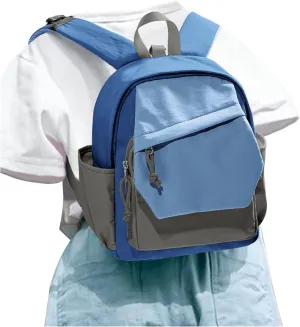 Toddler Backpack for Boys Girls, Kindergarten Kids Backpack, Preschool Bookbag with Name Tag Pocket, Small Child Backpacks Daypack for Travel, Hiking Blue Khaki