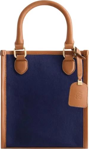 Tommy Bahama Women's Tote Bag, North South Travel Purse Handbag with Adjustable Shoulder Strap and Leather Trim