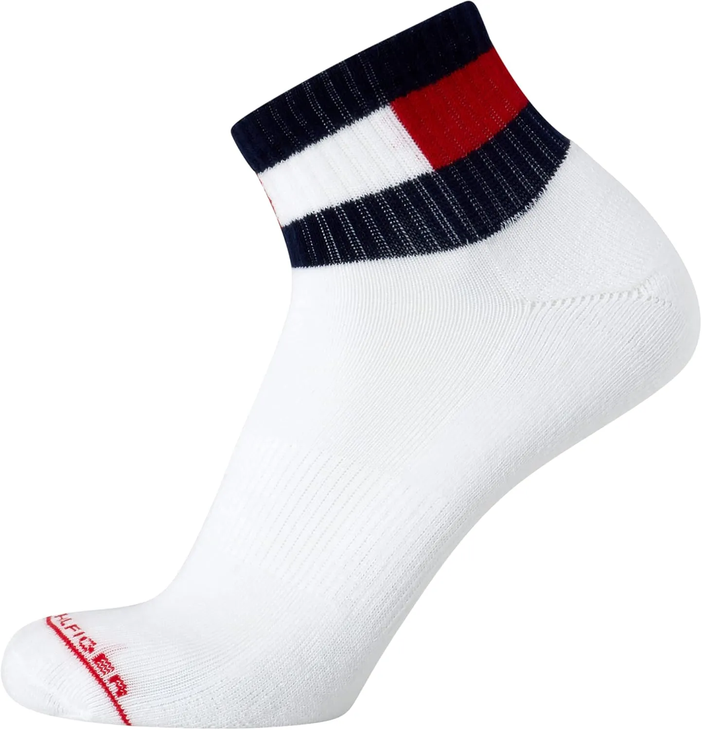 Tommy Hilfiger Men's Athletic Socks - Performance Cushion Quarter Cut Ankle Socks (6 Pack)