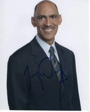 TONY DUNGY SIGNED AUTOGRAPHED 8x10 PHOTO - SUPER BOWL XLI CHAMPION, COLTS, BUCS