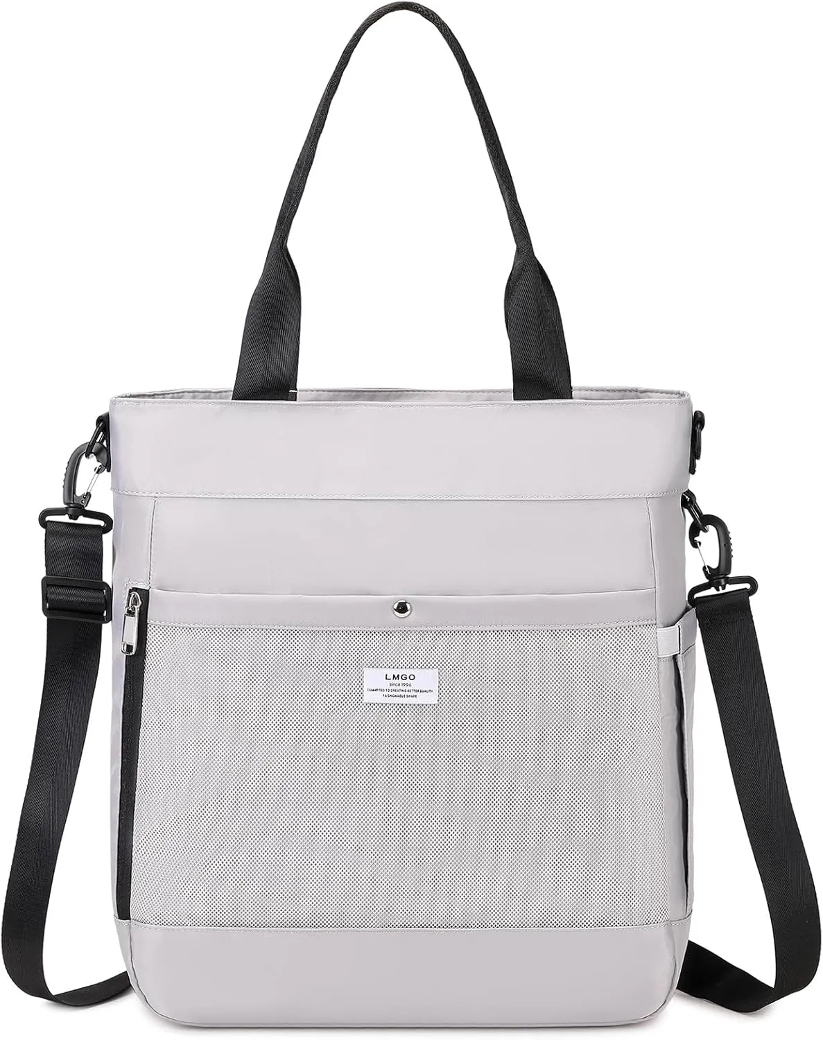 Tote Bag with Multi Pockets, Crossbody Handbag with Removable Strap for Men & Women for Work Gym Beach Travel Shopping
