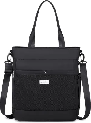 Tote Bag with Multi Pockets, Crossbody Handbag with Removable Strap for Men & Women for Work Gym Beach Travel Shopping
