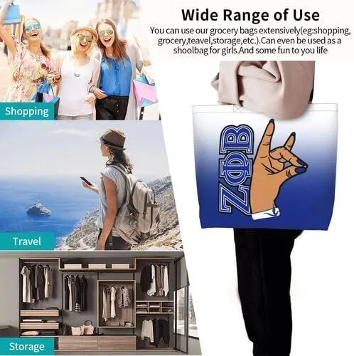 Tote Bag - Women's Large Casual Shoulder Handbag - Reusable Shopping Grocery Bag
