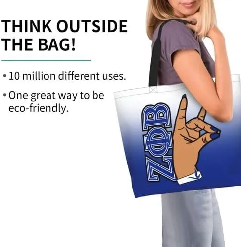 Tote Bag - Women's Large Casual Shoulder Handbag - Reusable Shopping Grocery Bag