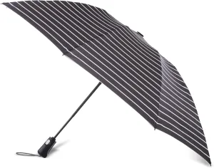 totes Reverse Close Folding Inbrella with Auto Open Close and Compact, Windproof Design, Black