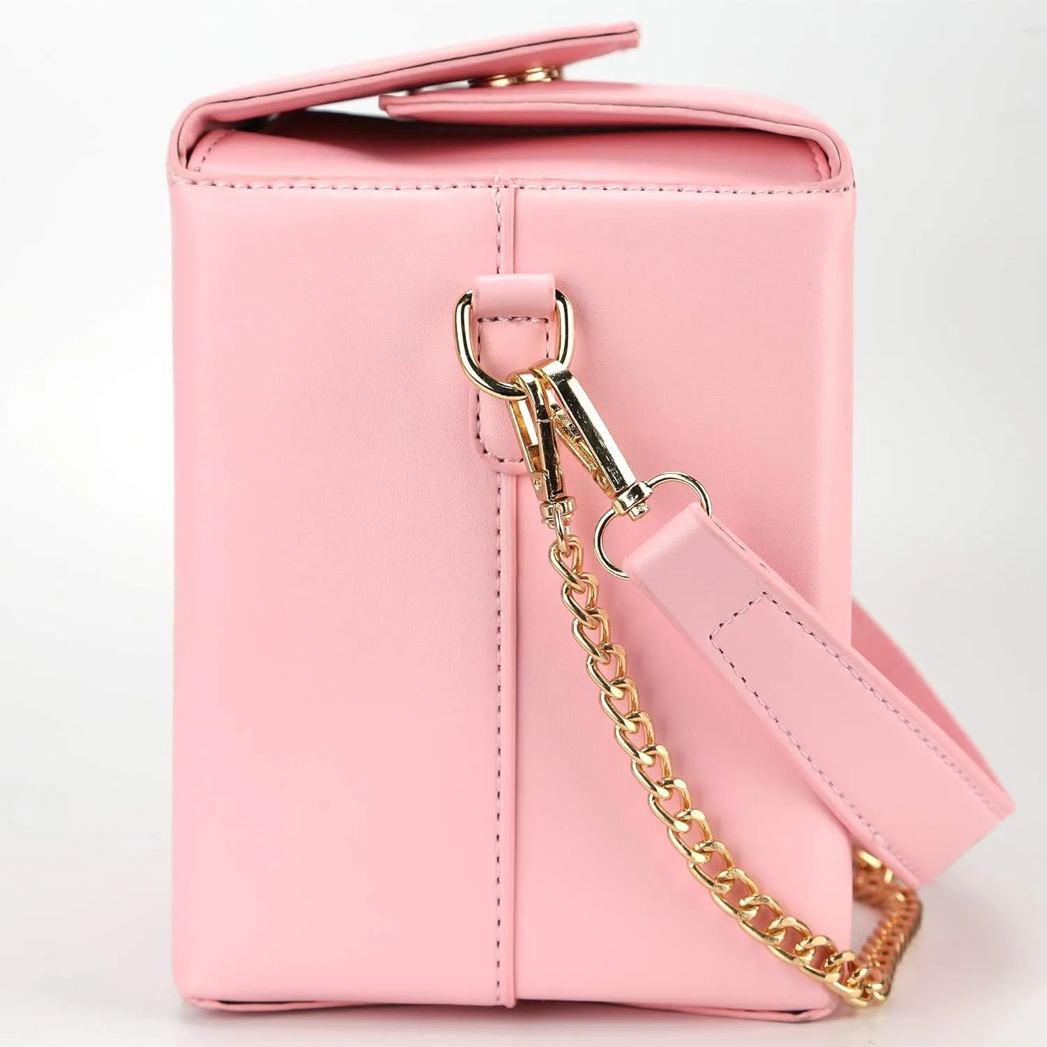 Tower Print Crossbody Shoulder Bag,Pu Chinese Takeout Box Totes Purse for Women