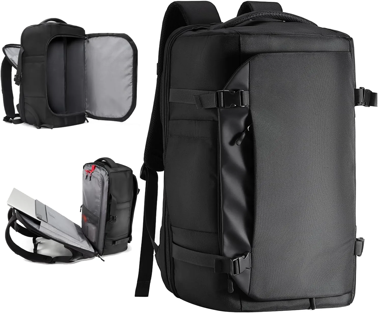 Travel Backpack For Air Travel,Durable Large 40L TSA Flight Approved Carry-on Luggage Hand,Water Resistant Business Rucksack,Weekender Bag Daypack，Fits 17.3 Inch Laptop