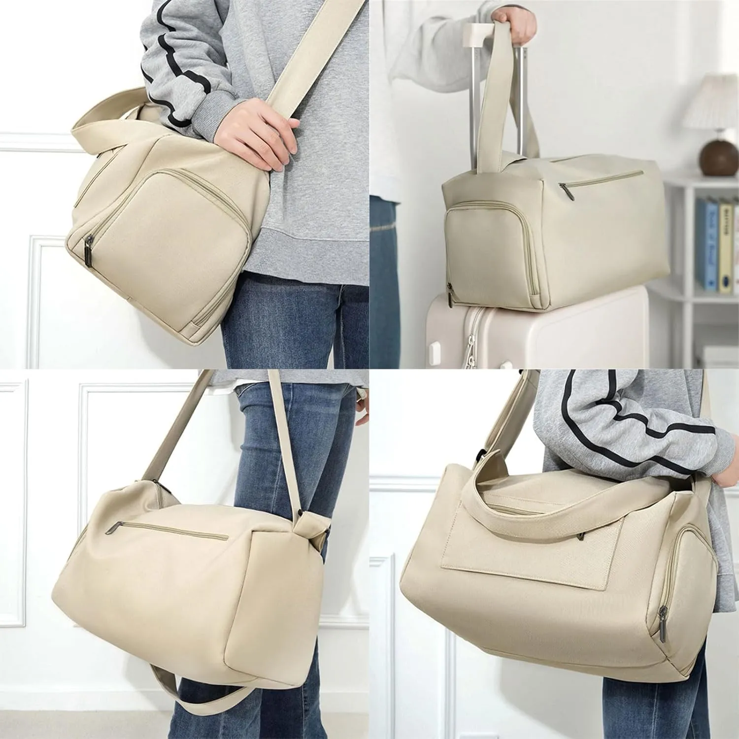 Travel Bag Waterproof Fitness Bag Gym Bag Sport Bag Business Trip Bag Large Capacity Overnight Bag with Shoe Compartment