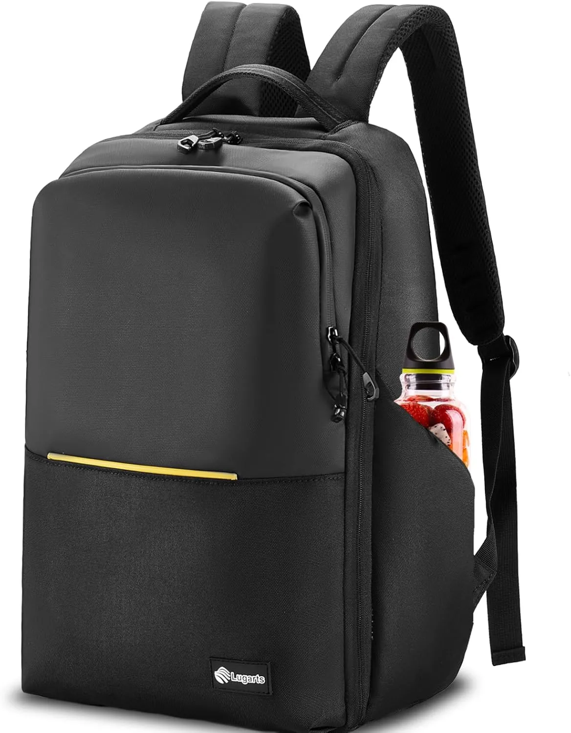 Travel Laptop Backpack for Men, Lightweight Casual Anti-Theft Backpack, Double Laptop Compartments with Sleeve, Slim Waterproof Computer Bag