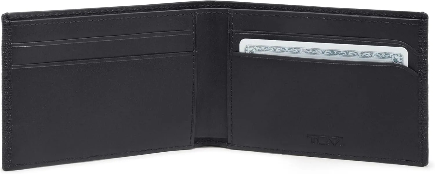TUMI - Nassau Slim Single Billfold Wallet - Card Holder Wallet for Men & Women - RFID Wallet Protection - Nappa Leather Material - Embossed Black